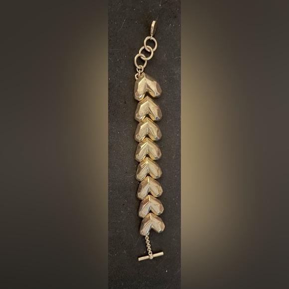 Versace Gold Heart Bracelet 9.5”